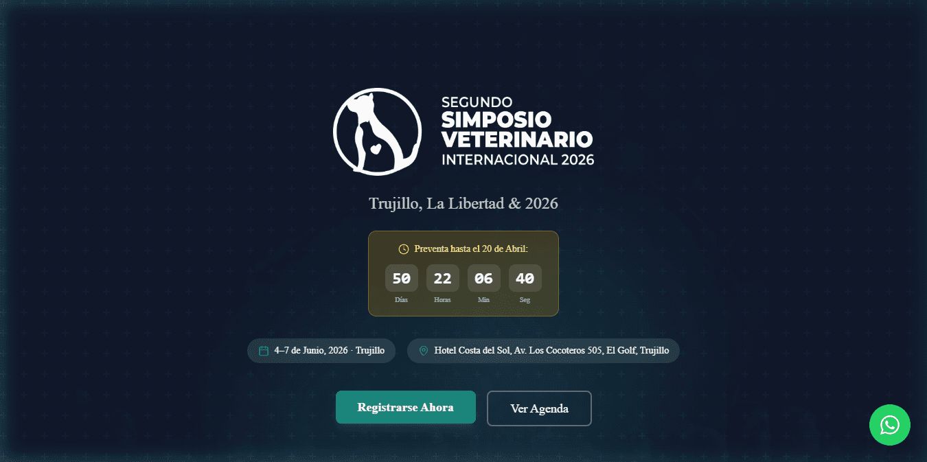 Cómo creamos el sistema de registro para un simposio veterinario internacional