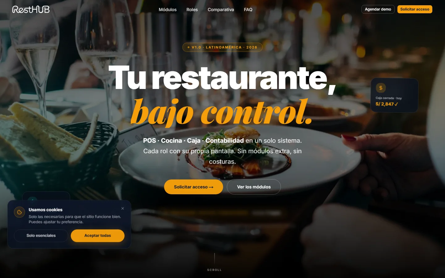 Captura de pantalla del proyecto: RestHUB